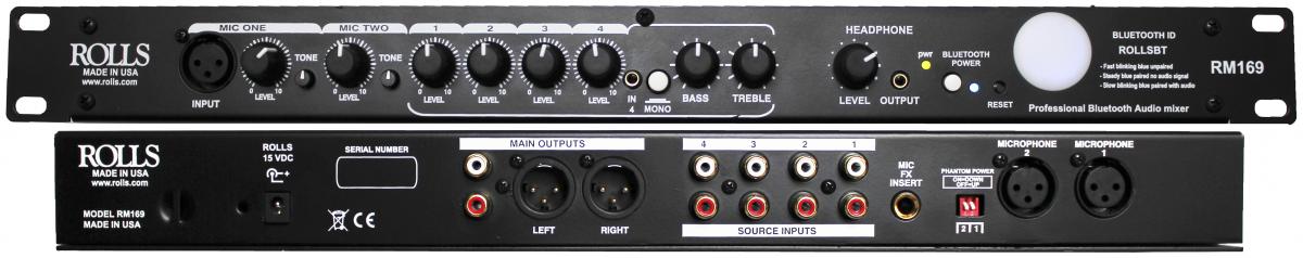 Rolls RM169 Professional Bluetooth audio mixer